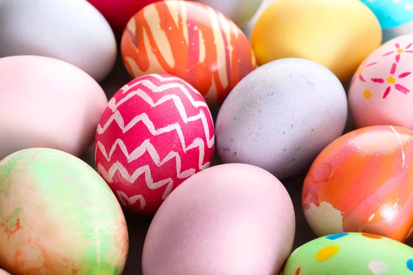 Colorful Easter eggs, closeup — Stock Photo, Image