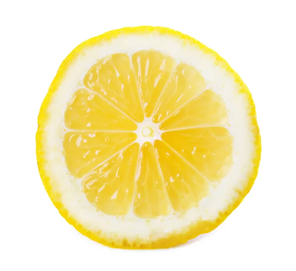 Plasterek świeżych owoców cytrusowych na białym tle — Zdjęcie stockowe