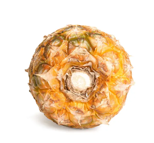 Fresh ripe pineapple on white background — Stock Photo, Image