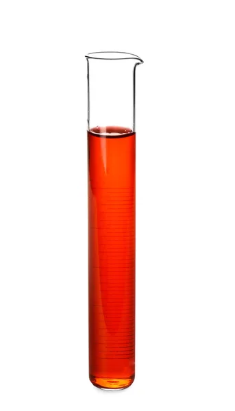 흰색 배경 색상 샘플 테스트 튜브 — 스톡 사진