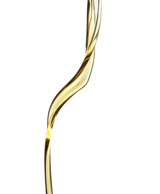 Beyaz arka plan üzerinde taze zeytin yağ boşaltma