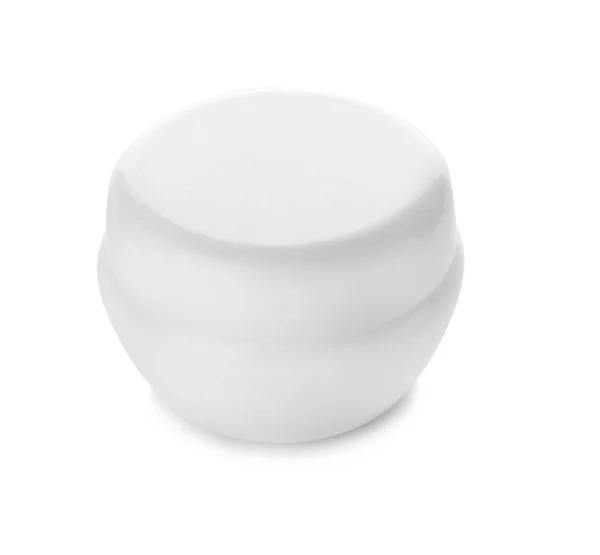 Jar of moisturizing cream on white background — Stock Photo, Image