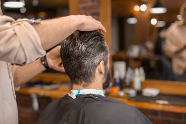 Profesyonel kuaför müşteri Kuaför salon ile çalışma