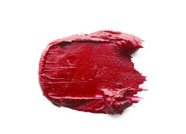 Beyaz zemin üzerine ruj örnek. Profesyonel kozmetik