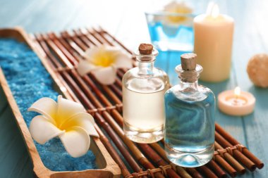 Masadaki güzel spa kompozisyonu