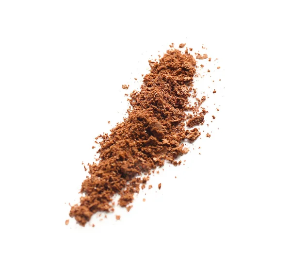 Crushed eyeshadow on white background. Professional cosmetics — Stock Photo, Image