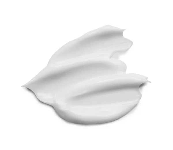 Sample of cosmetic cream on white background — Stock Photo, Image