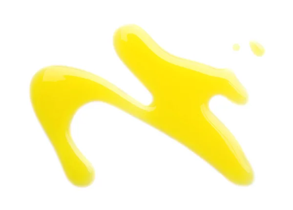 Spilled fresh olive oil on white background — Stock Photo, Image