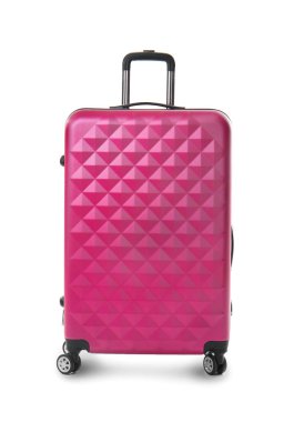 Beyaz arka plan üzerinde büyük bavul