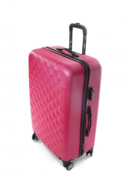 Beyaz arka plan üzerinde büyük bavul