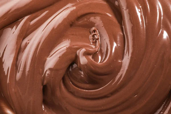 美味融化的巧克力作为背景 — 图库照片