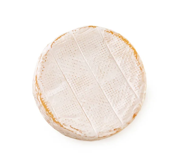 Delicious brie cheese on white background — Stock Photo, Image