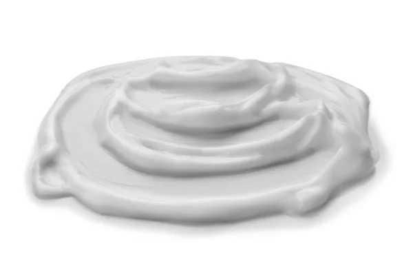 Échantillon de crème hydratante sur fond blanc — Photo