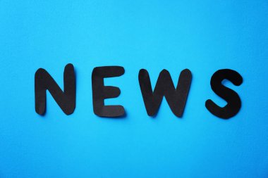 Renk arka plan üzerinde harflerin kelime haber yaptı