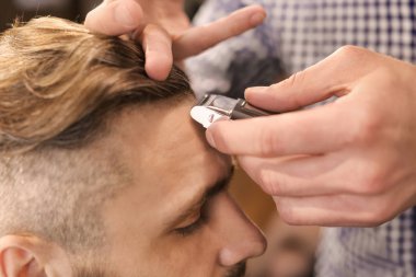 Profesyonel kuaför müşteri Kuaför salon ile çalışma