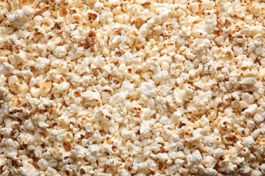 Arka plan olarak lezzetli patlamış mısır