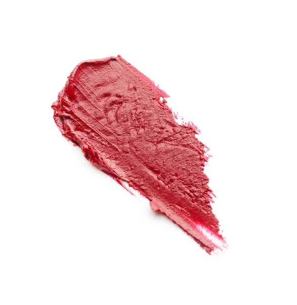 Sample of color lipstick on white background — Stock Photo, Image