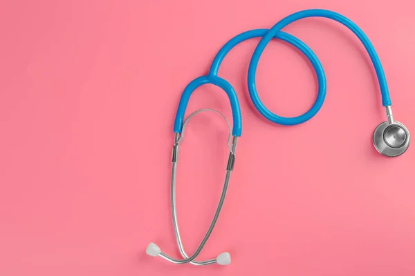 Stethoscope on color background — Stock Photo, Image