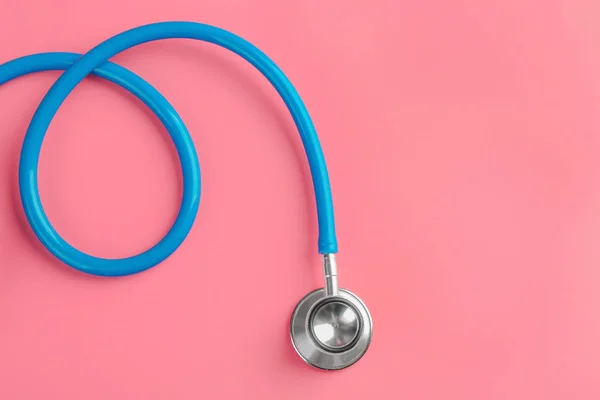 Stethoscope on color background — Stock Photo, Image