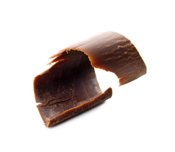 Cachos de chocolate, isolados sobre branco — Fotografia de Stock