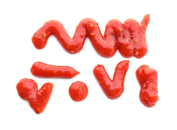 Delicious tomato sauce on white background — Stock Photo, Image