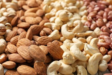 Arka plan olarak birçok farklı fındık