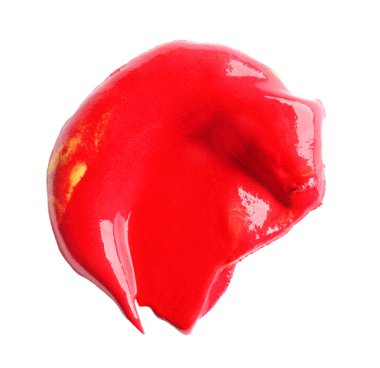 Yağlı boya brushstroke, üzerinde beyaz izole