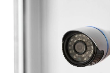 Arka plan bulanık, closeup modern Cctv kamera