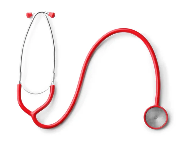 Stethoscope on white background. Health care concept — Stock Photo, Image