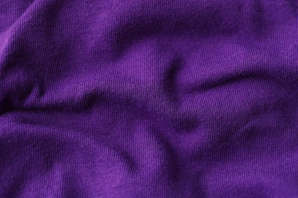 Текстура фиолетовой ткани, крупный план — стоковое фото