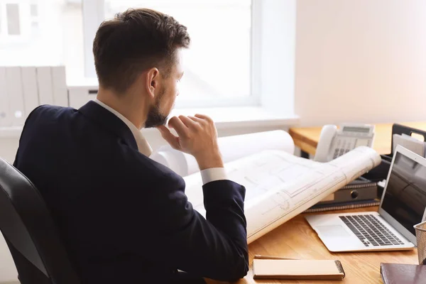 Architect Working Office — Stock Photo, Image