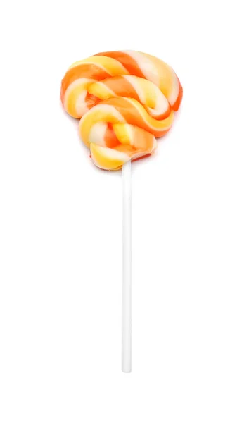 Tasty colorful lollipop on white background — Stock Photo, Image