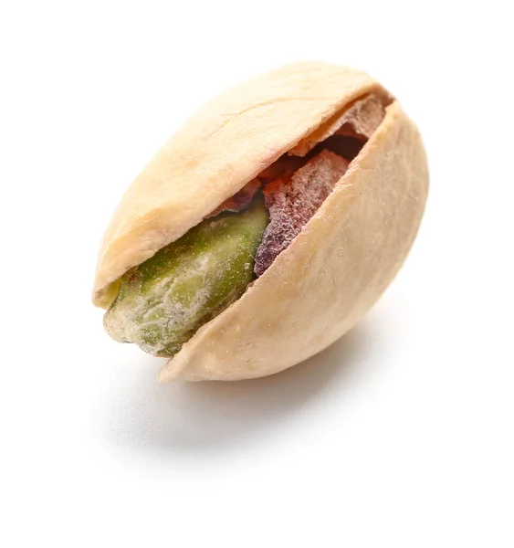 Tasty pistachio nut on white background — Stock Photo, Image