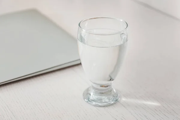 Glass of fresh water on table — Stock Photo, Image