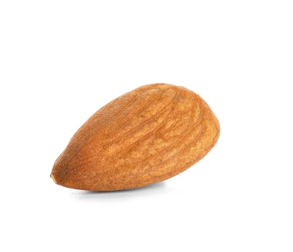 Tasty almond on white background — Stock Photo, Image
