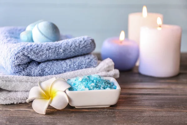 Composition with spa items on table — Stock Photo, Image