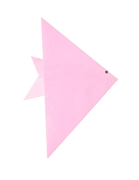 Origami fish on white background — Stock Photo, Image