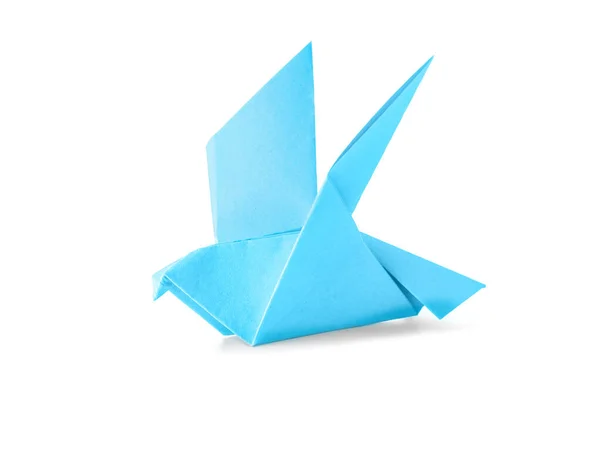 Origami pájaro sobre fondo blanco —  Fotos de Stock