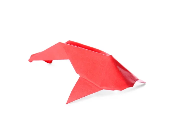 Origami fish on white background — Stock Photo, Image