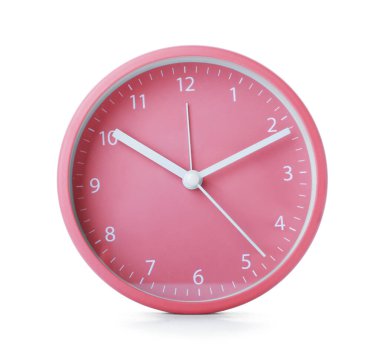 Beyaz arkaplanda stil saati