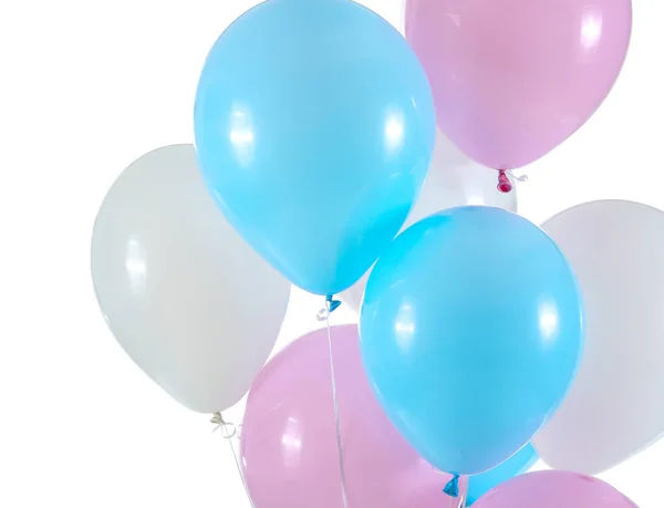 Balões de ar sobre fundo branco — Fotografia de Stock