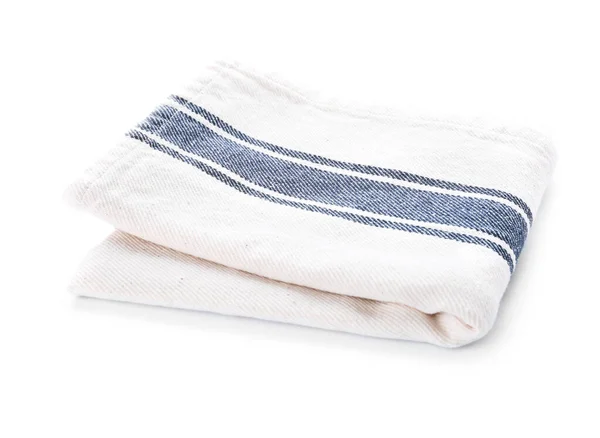 Kitchen towel on white background — Stock Photo, Image