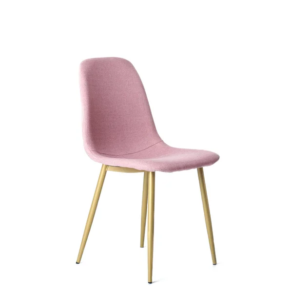 Stilvoller Stuhl auf weißem Hintergrund — Stockfoto
