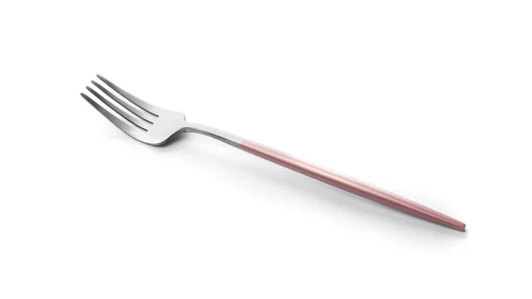 Reinig vork op witte achtergrond — Stockfoto