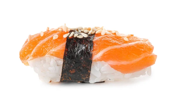 Sabroso sushi sobre fondo blanco — Foto de Stock