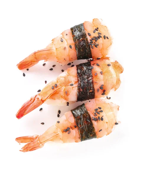 白い背景の上のおいしい寿司 — ストック写真