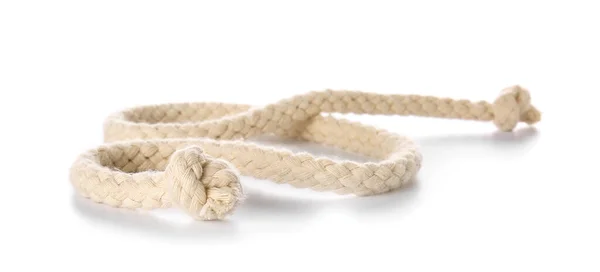Clean rope on white background — Stock Photo, Image