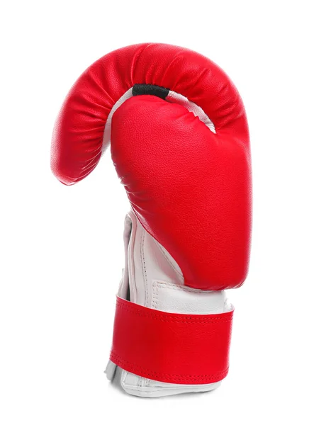Boxhandschuh auf weißem Hintergrund — Stockfoto