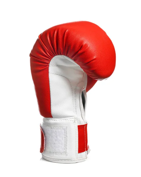 Boxhandschuh auf weißem Hintergrund — Stockfoto