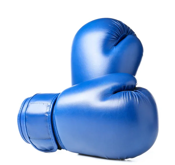 Par de guantes de boxeo sobre fondo blanco — Foto de Stock